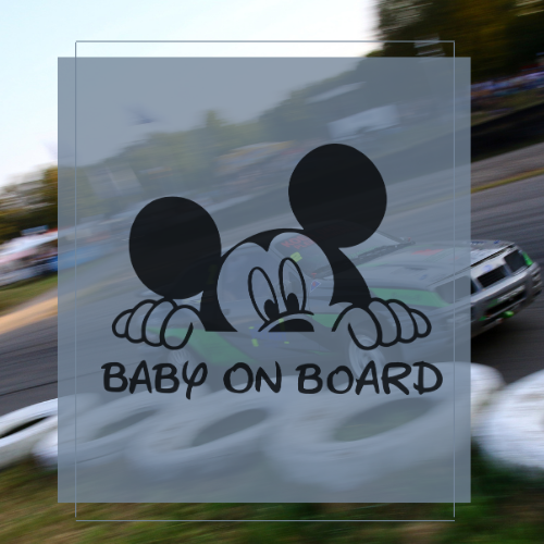 Sticker Baby on board micky