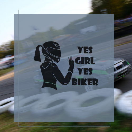 Sticker Biker girl