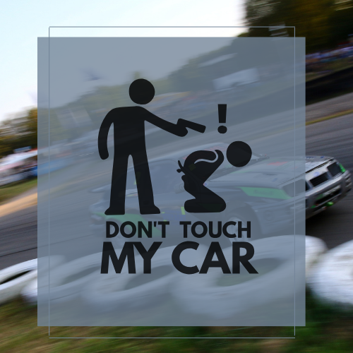 Sticker  don't touch my car