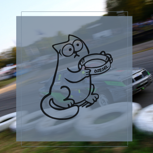 Sticker  Diesel cat