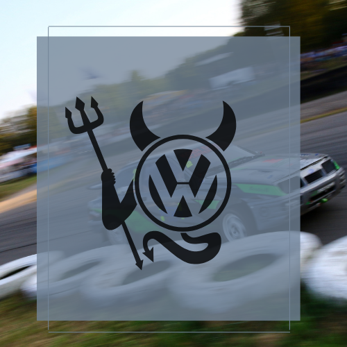 Sticker VW devil