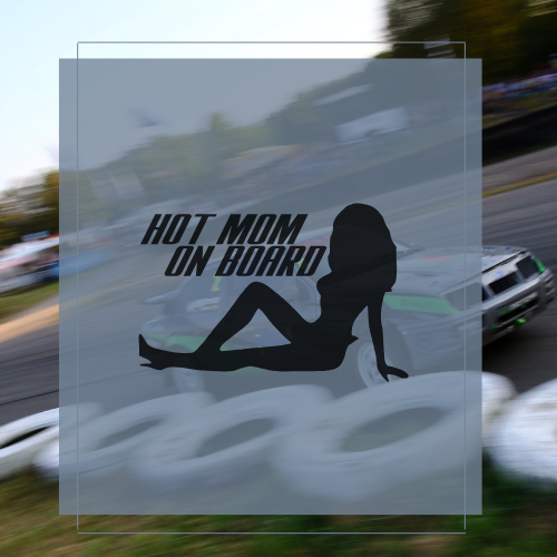 Sticker Hot mom on board