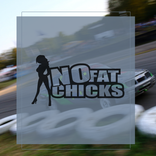 Sticker No fat chicks