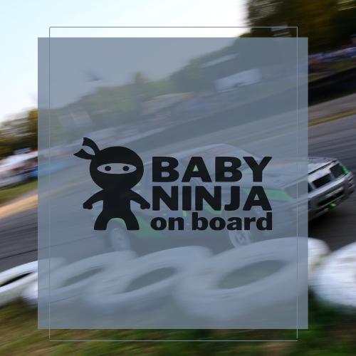 Sticker Baby ninja on board