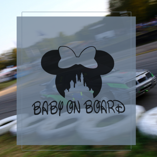 Sticker Baby on board minnie