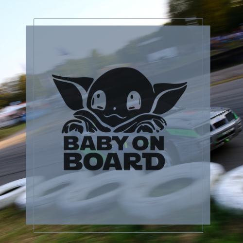 Sticker Baby on board yoda