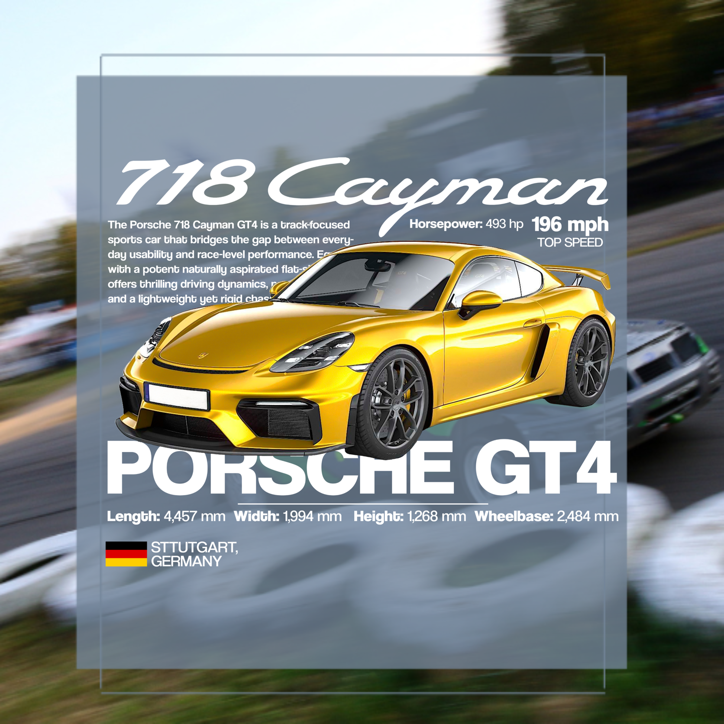 Print Porsche Cayman