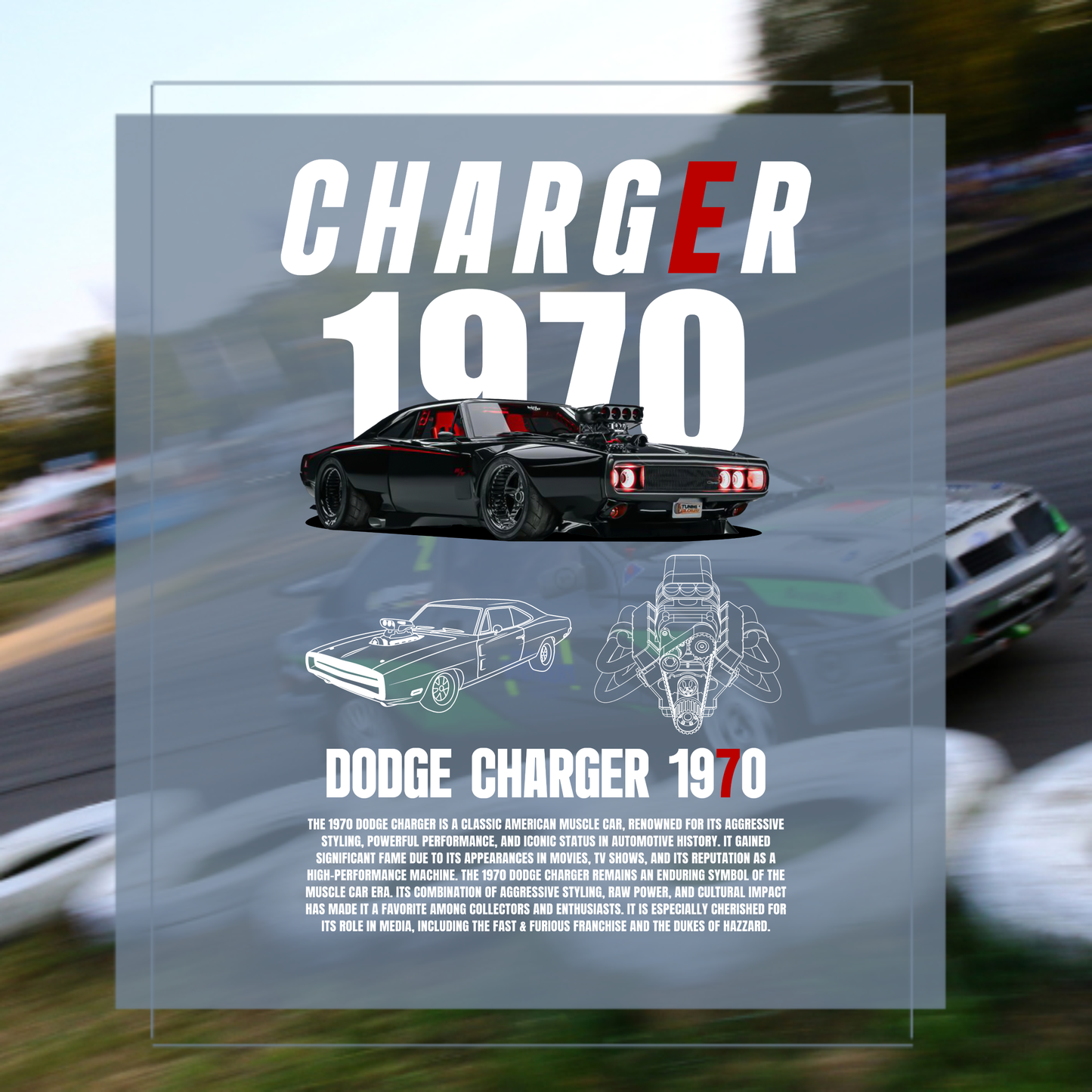 Print Dodge charger