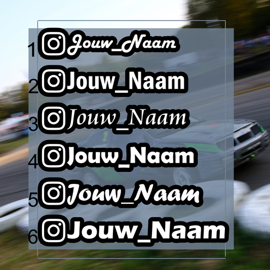 Instagram Sticker schaduw
