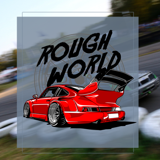 Print Porsche Rough world