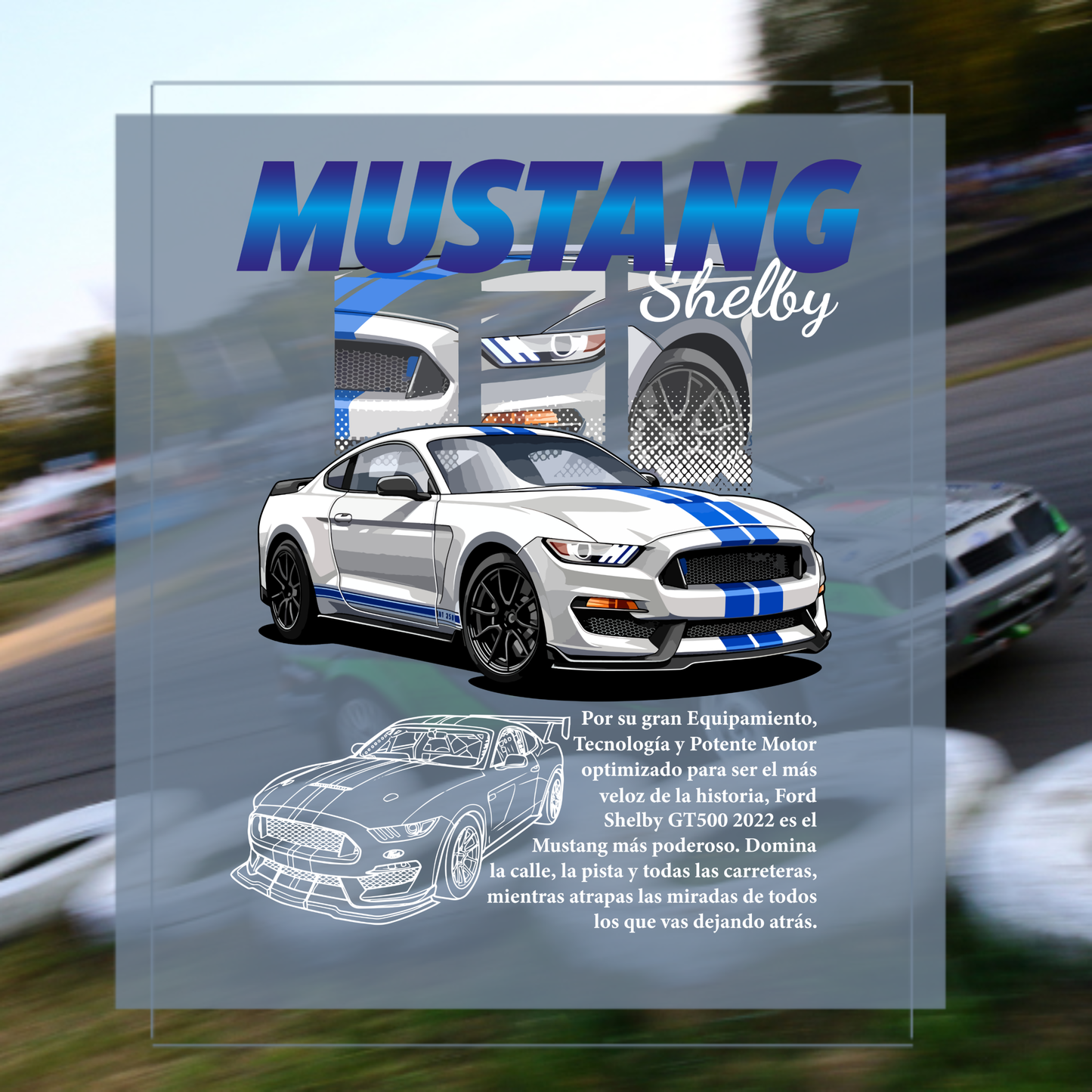 Print Mustang